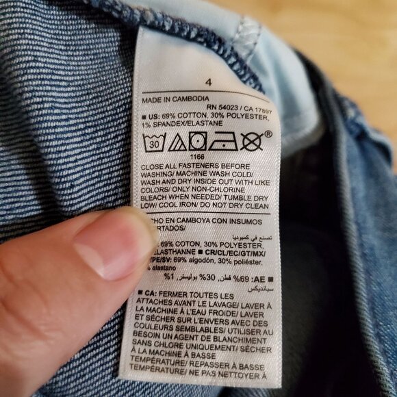 Old Navy Jeans Womens Size 4 Blue High-Rise Wow Straight Denim Stretch *NWT* - Picture 5 of 13